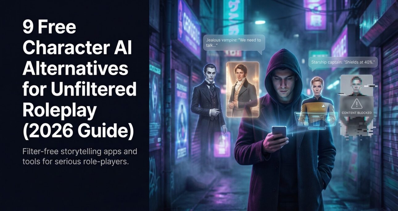 9 Free Character AI Alternatives for Roleplay With Full Creative Freedom (2026 Guide)