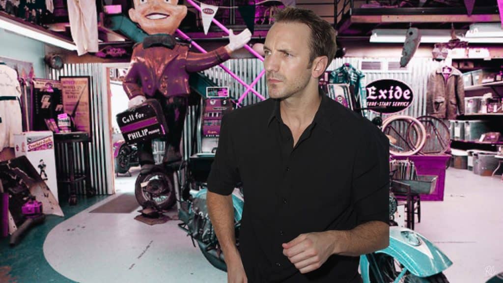 Mike Wolfe uncovering antiques during American Pickers filming