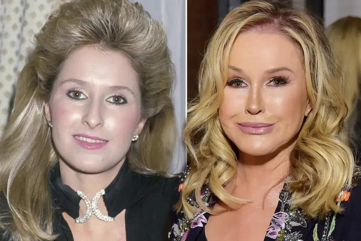Photo of Kathy Hilton the young look and current look 