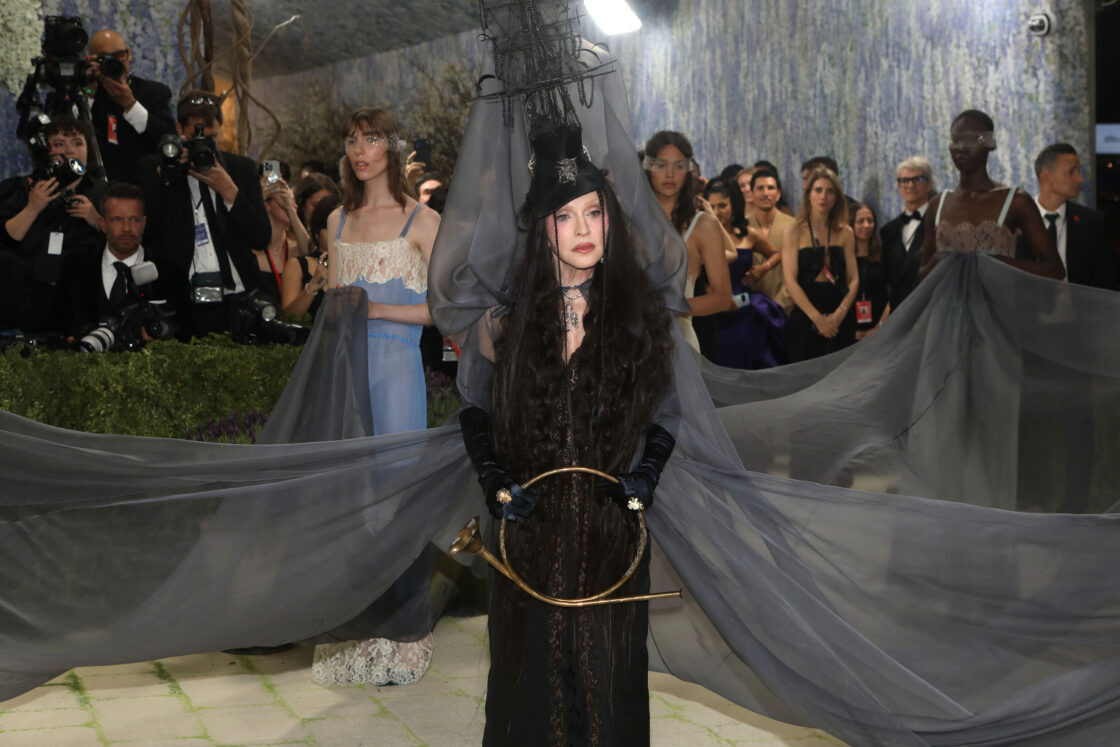 MAY 4: Madonna attends Met Gala Celebrating "Costume Art" at The Metropolitan Museum of Art on May 4, 2026. (Photo by Udo Salters/PMC/PMC) *** Local Caption *** Madonna