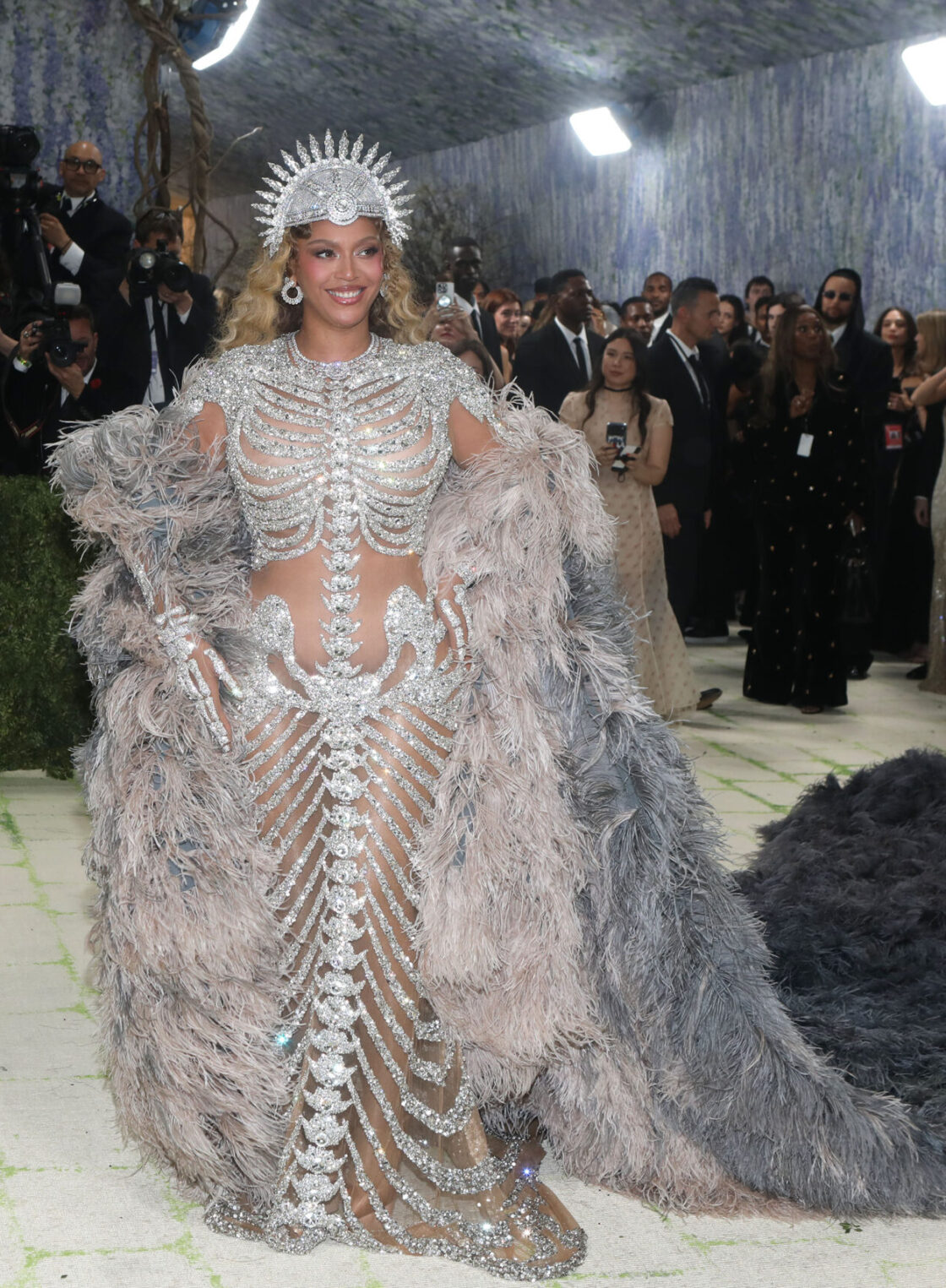 MAY 4: Beyonce attends Met Gala Celebrating "Costume Art" at The Metropolitan Museum of Art on May 4, 2026. (Photo by Udo Salters/PMC/PMC) *** Local Caption *** Beyonce